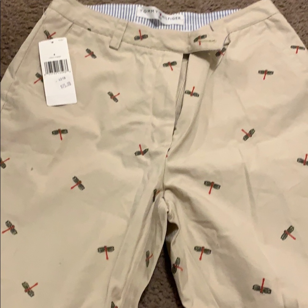 Tommy Hillfiger dragonfly golf pants size 6 crop